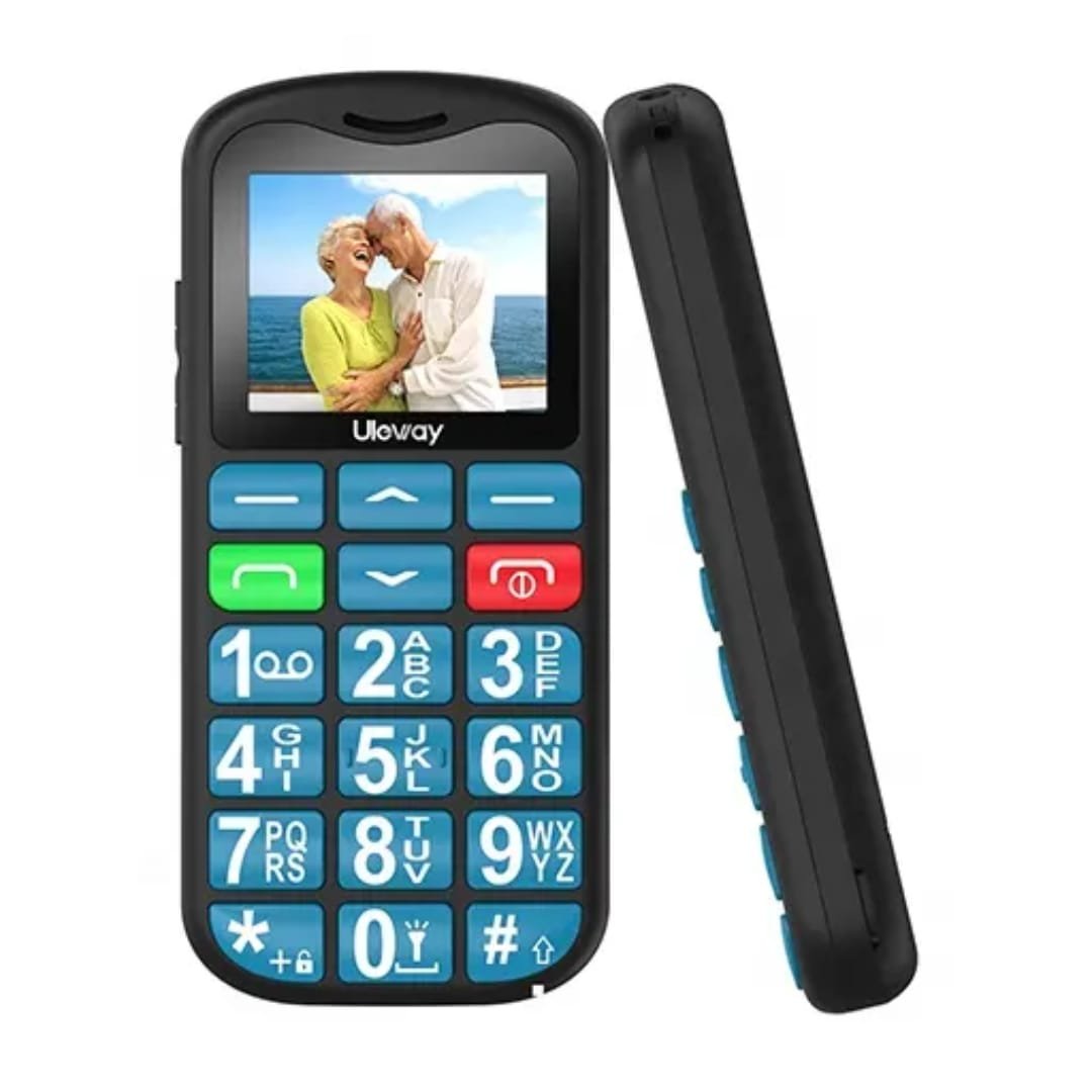 Keypad Phone with Rear Camera, Long-Lasting Battery, Wireless FM Radio