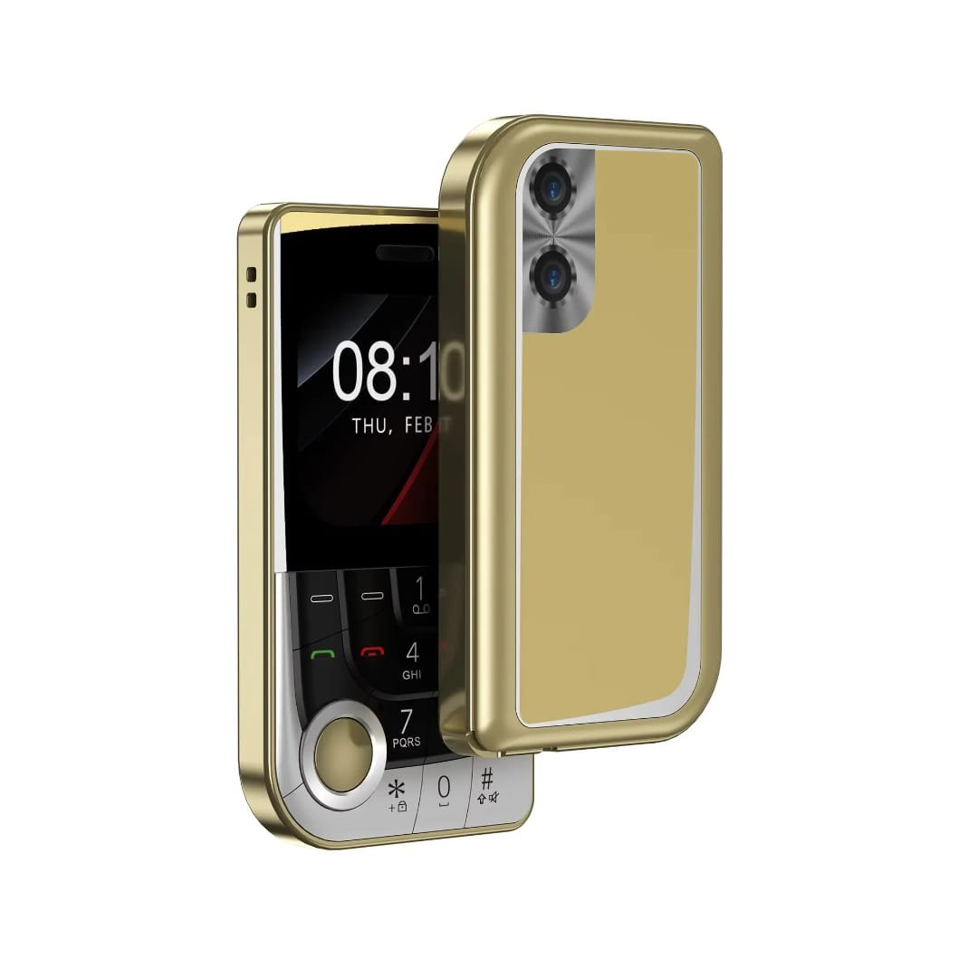 Keypad Phone with Rear Camera, Long-Lasting Battery, Wireless FM Radio