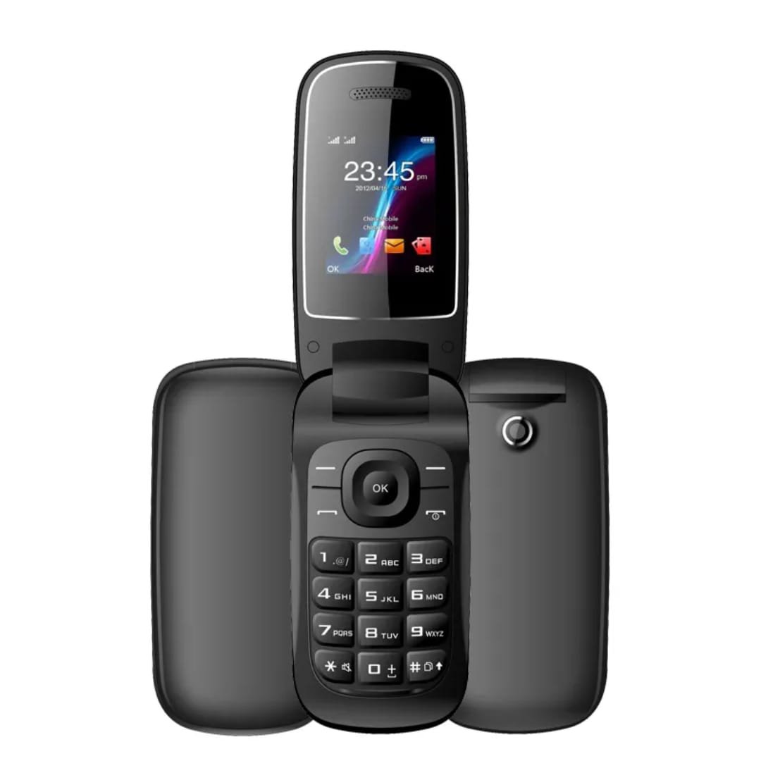 Keypad Phone with Rear Camera, Long-Lasting Battery, Wireless FM Radio
