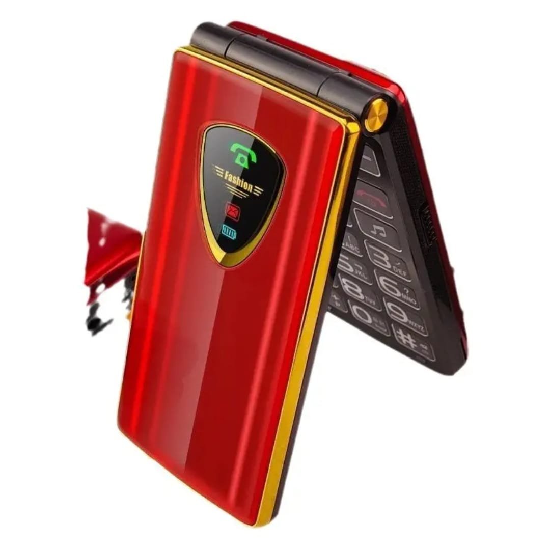 Keypad Phone with Rear Camera, Long-Lasting Battery, Wireless FM Radio