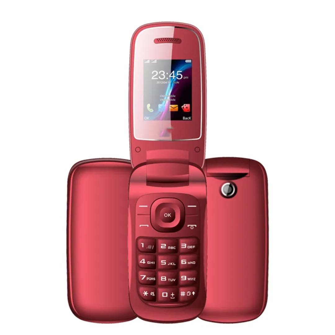 Keypad Phone with Rear Camera, Long-Lasting Battery, Wireless FM Radio