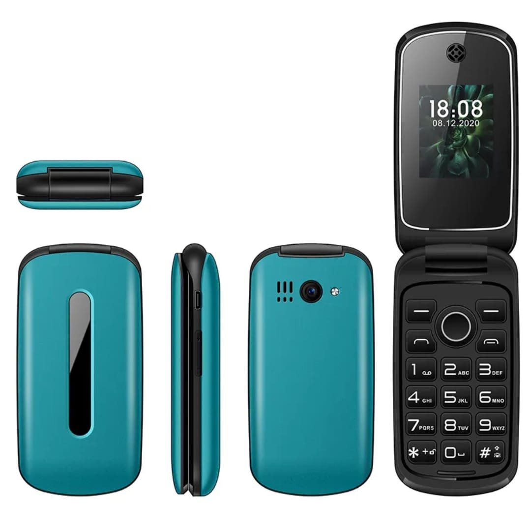 Keypad Phone with Rear Camera, Long-Lasting Battery, Wireless FM Radio