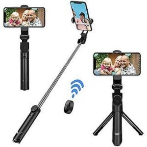 mumu Bluetooth Extendable Selfie Stick Tripod with